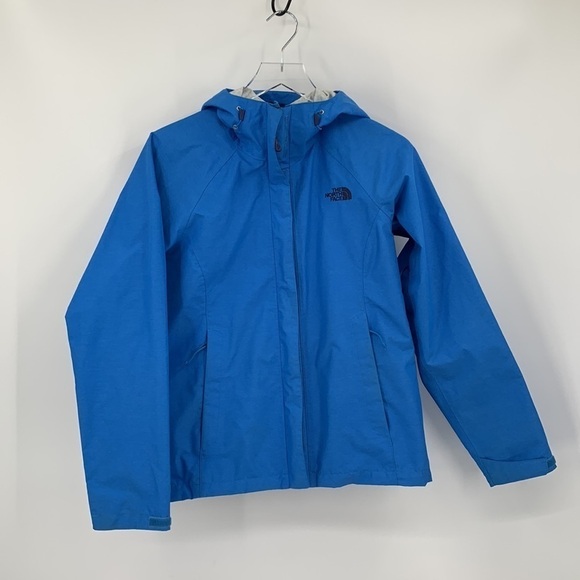 North Face Venture jacket coat rain blue zipper waterproof dry vent women Small - Picture 1 of 9